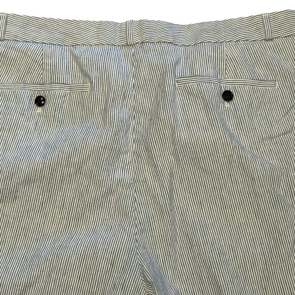 Banana Republic Avery Blue and White Stripe Linen Blend Cropped Pants Womens 20S - Picture 4 of 7